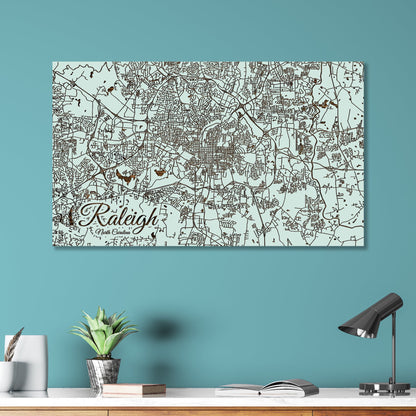 Raleigh, North Carolina Street Map