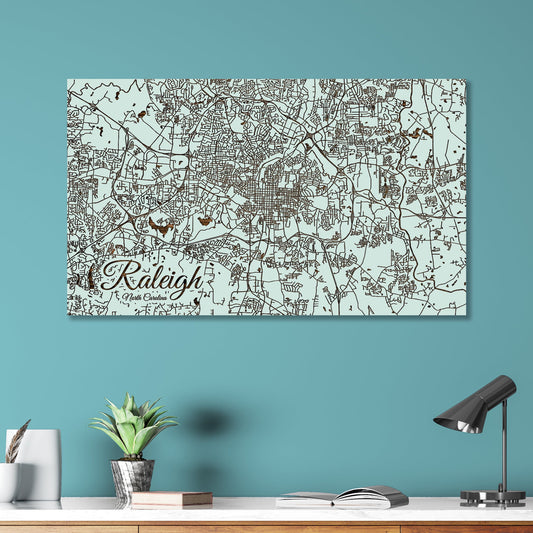 Raleigh, North Carolina Street Map