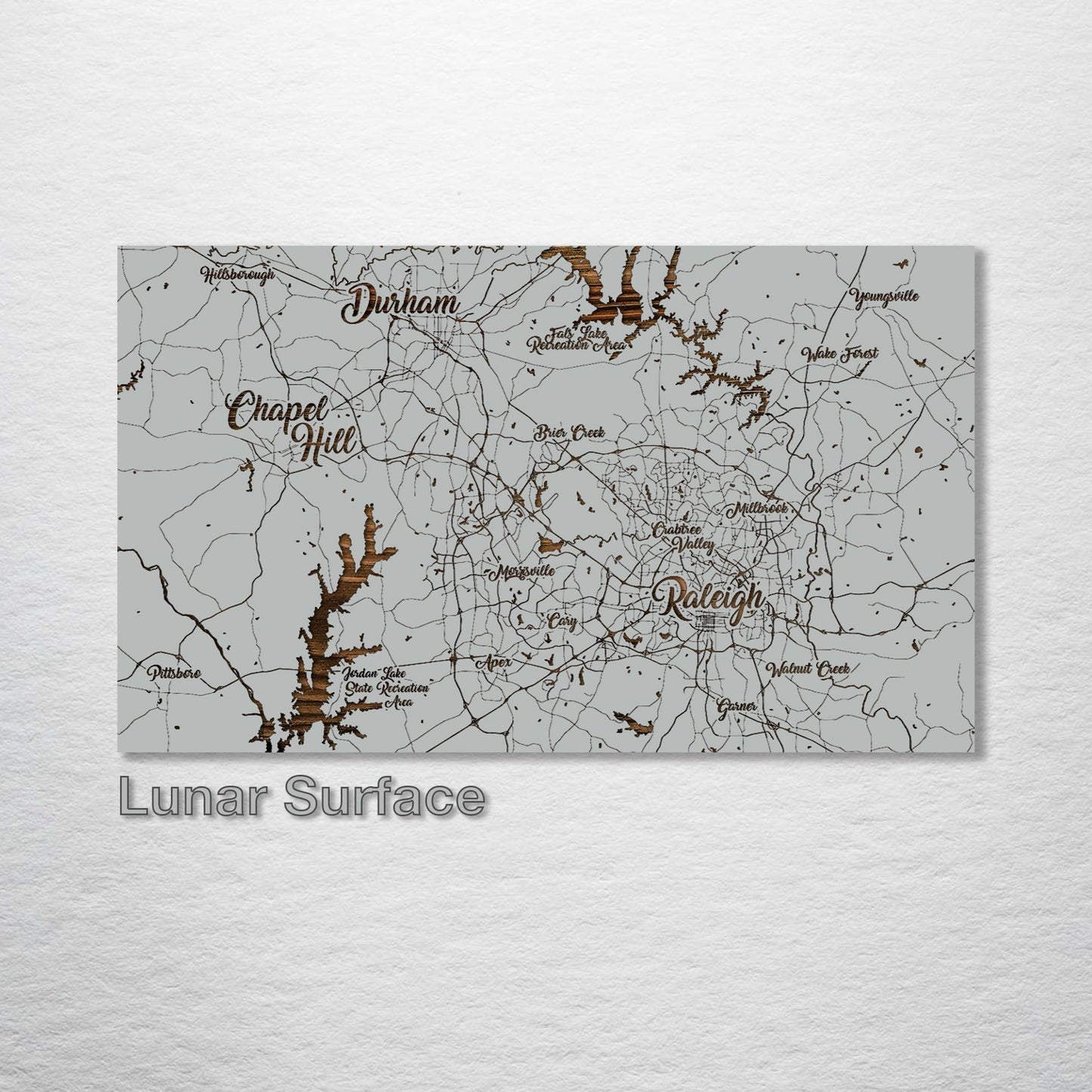 Raleigh, North Carolina Whimsical Map