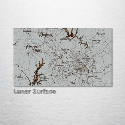 Raleigh, North Carolina Whimsical Map