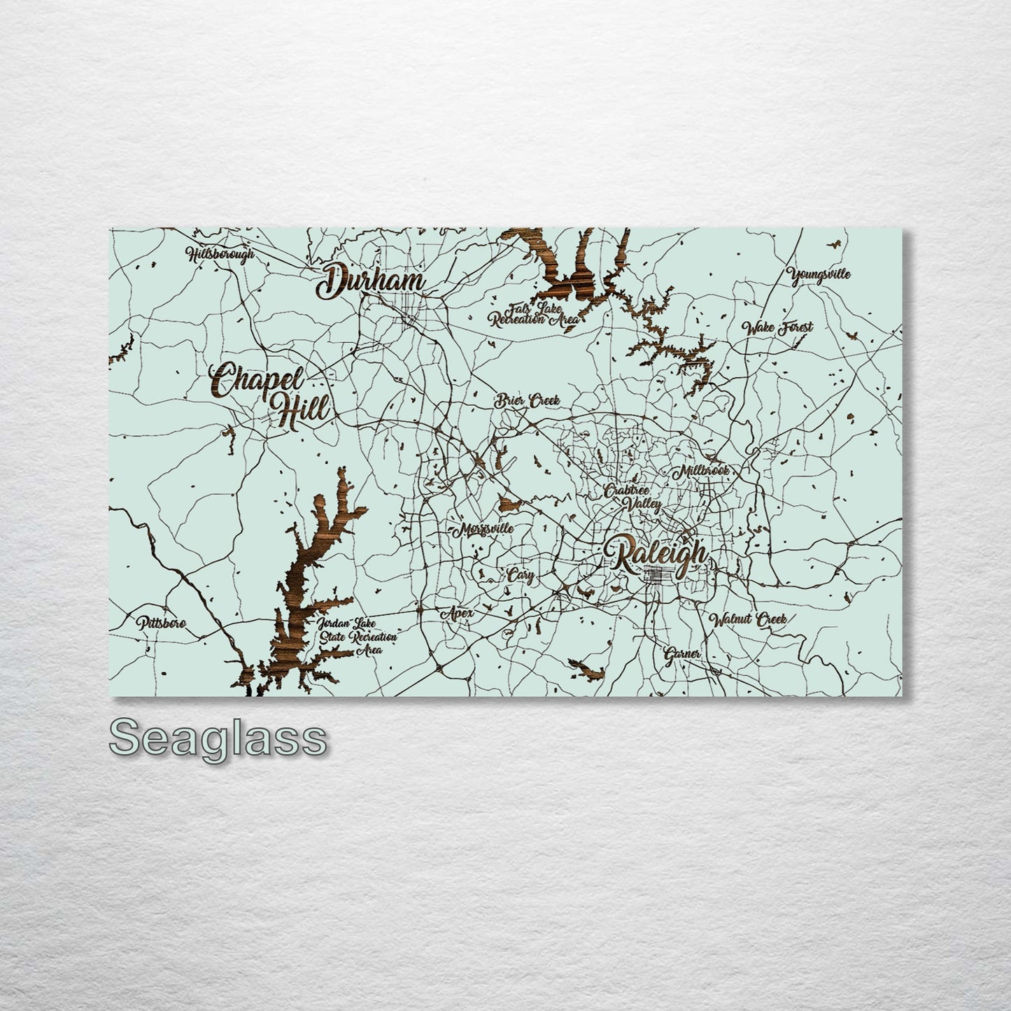 Raleigh, North Carolina Whimsical Map
