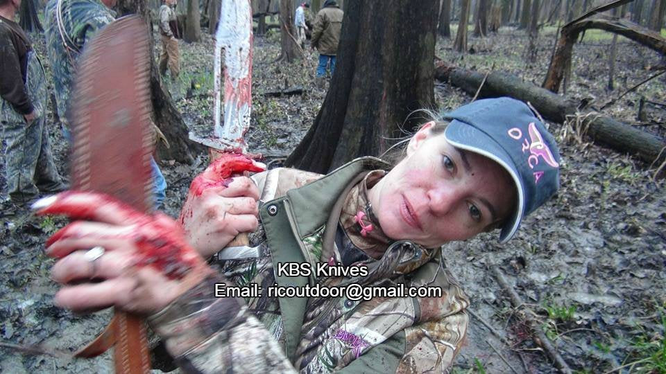 Rambo Knife – Handmade 17" Damascus Steel Blade with Blood Groove & Rosewood Handle