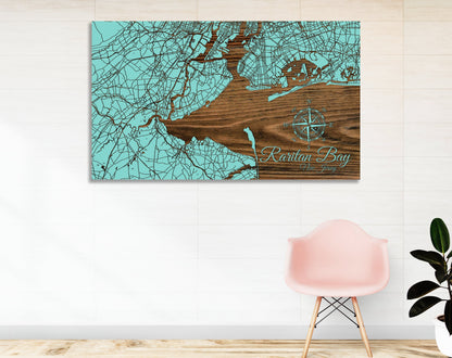 Raritan Bay, New Jersey Street Map