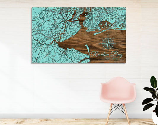 Raritan Bay, New Jersey Street Map