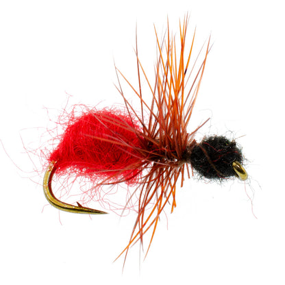 Velvet Cowkiller Ant Wasp Terrestrial Trout Dry Fly - 1 Dozen Flies Hook Size 12