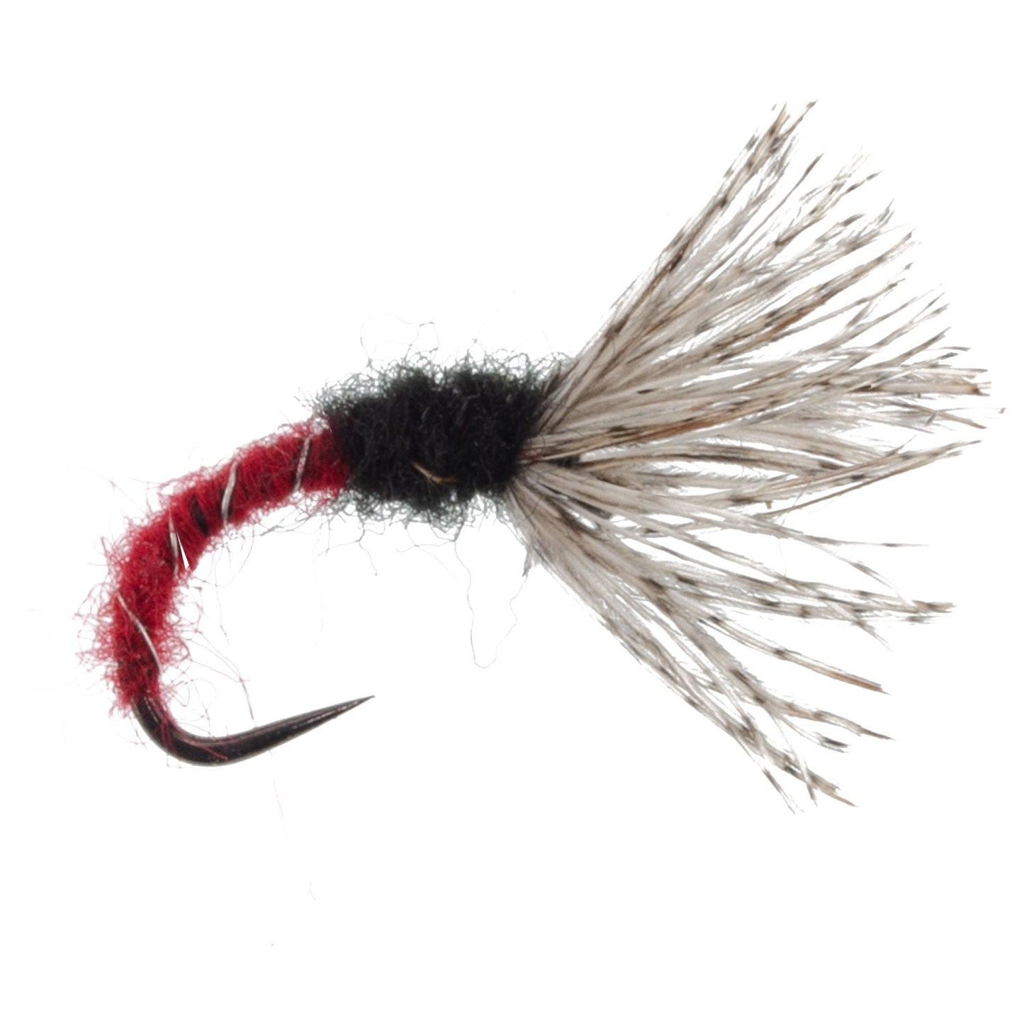 Red Zebra Sakasa Kebari - 6 Tenkara Flies - Size 12
