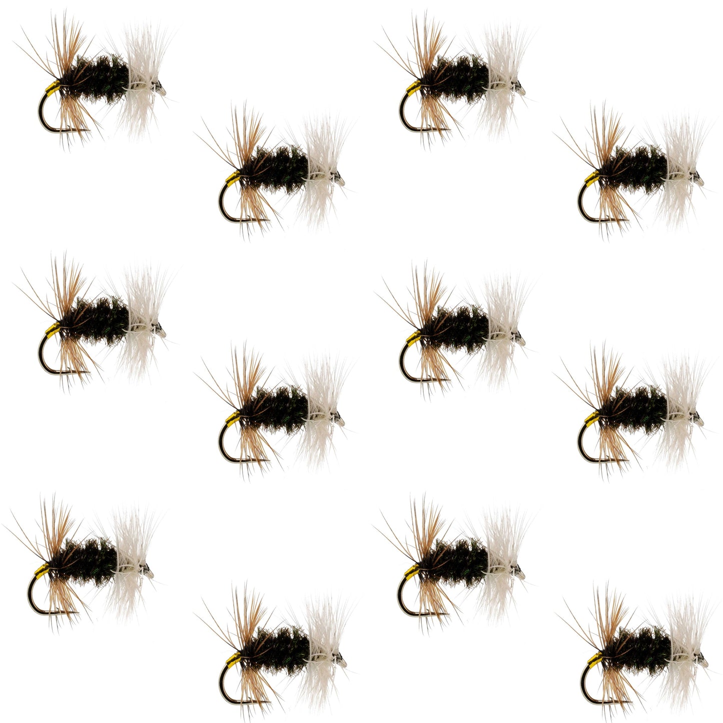 Renegade Classic Trout Dry Fly 12 Flies Hook Size 12