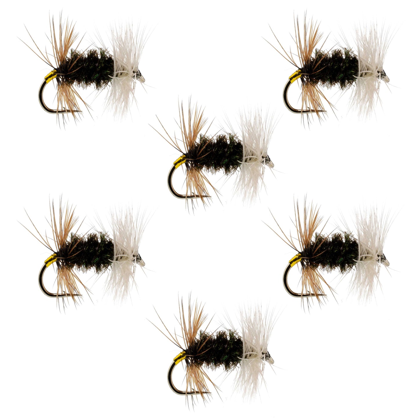 Renegade Classic Trout Dry Fly 6 Flies Hook Size 18