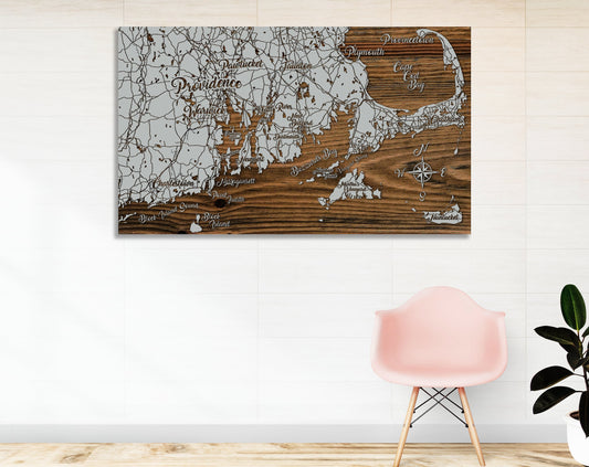 Rhode Island Whimsical Map