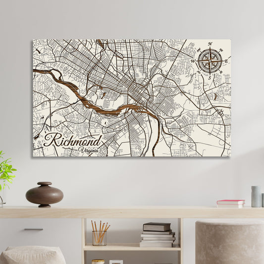 Richmond, Virginia Street Map