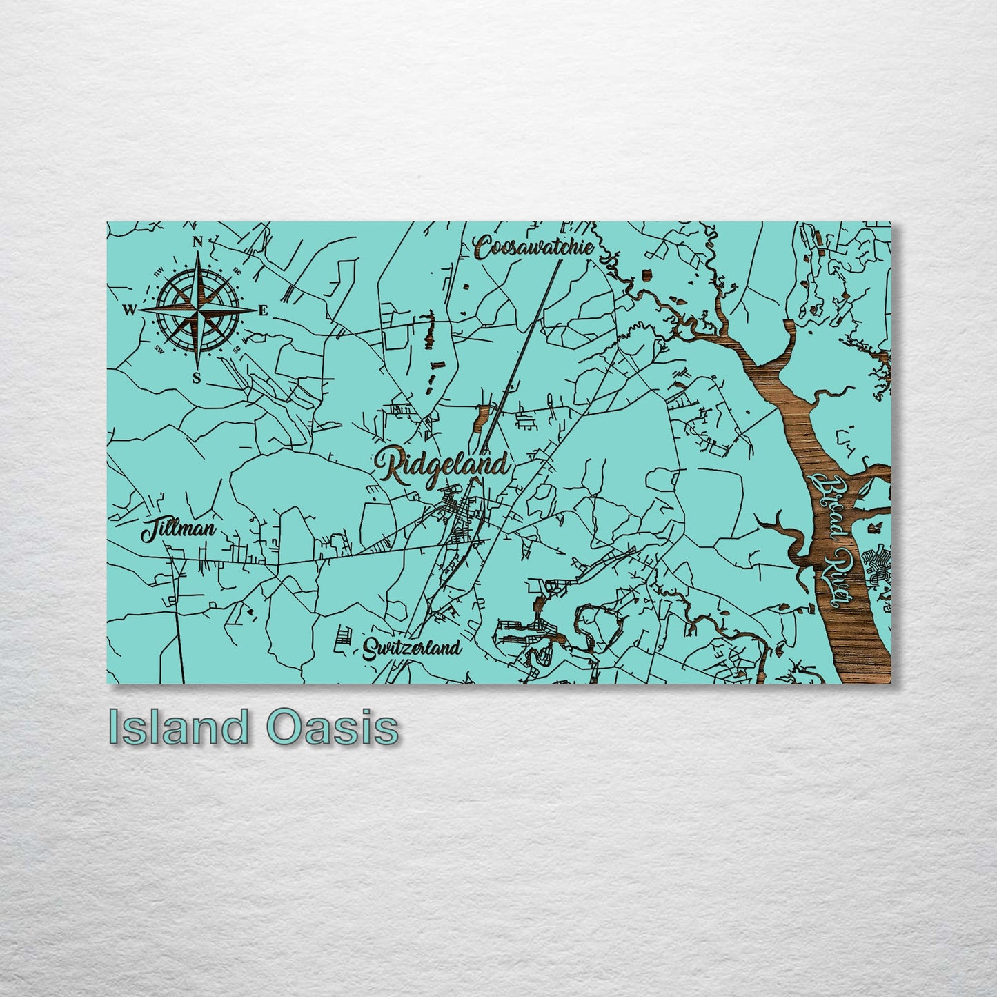 Ridgeland, South Carolina Whimsical Map