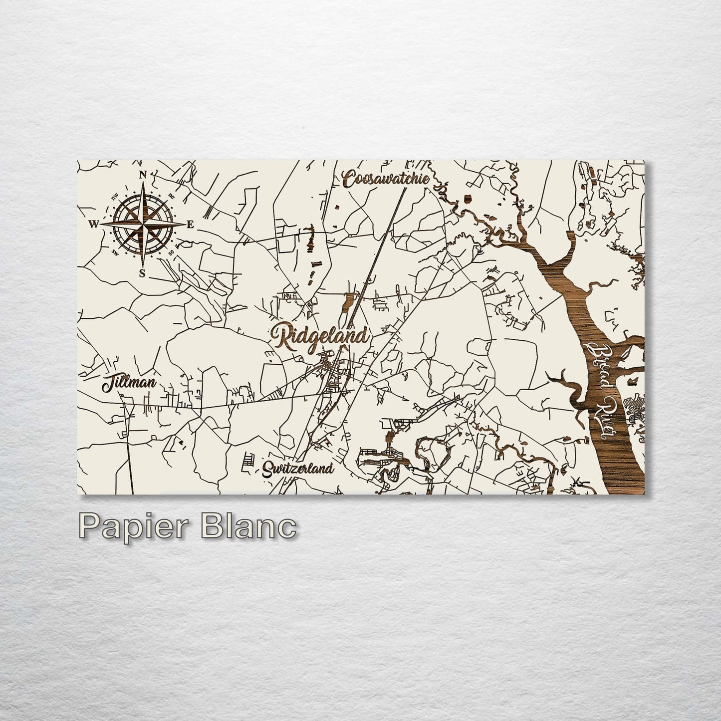 Ridgeland, South Carolina Whimsical Map