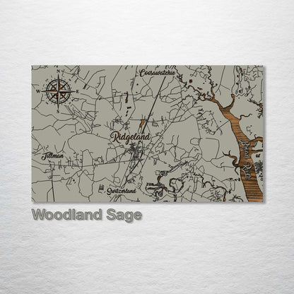 Ridgeland, South Carolina Whimsical Map