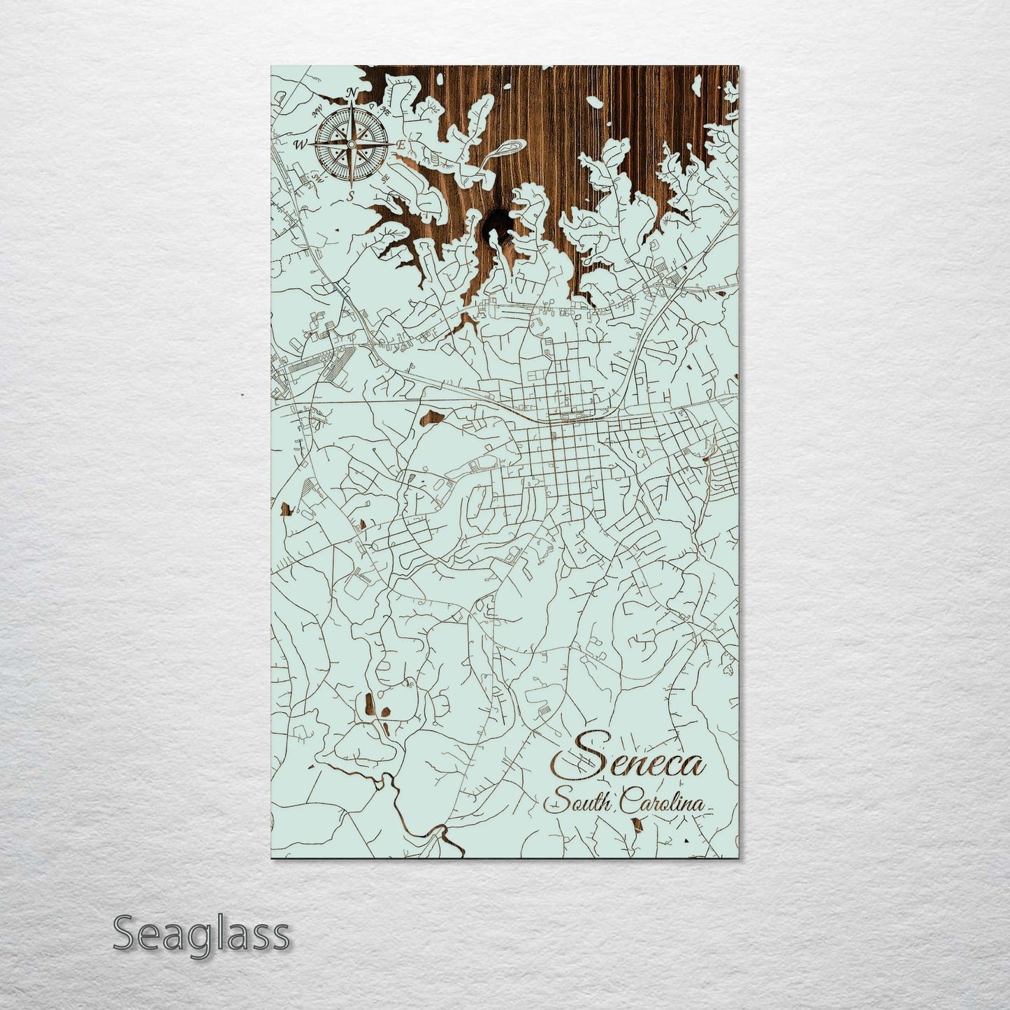 Seneca, South Carolina Street Map