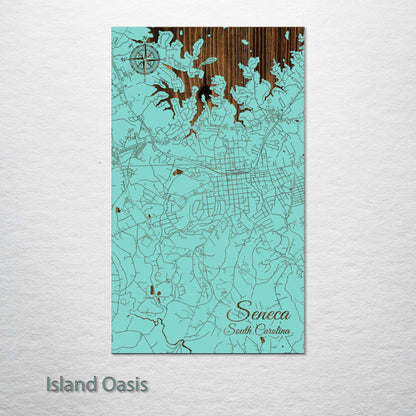 Seneca, South Carolina Street Map