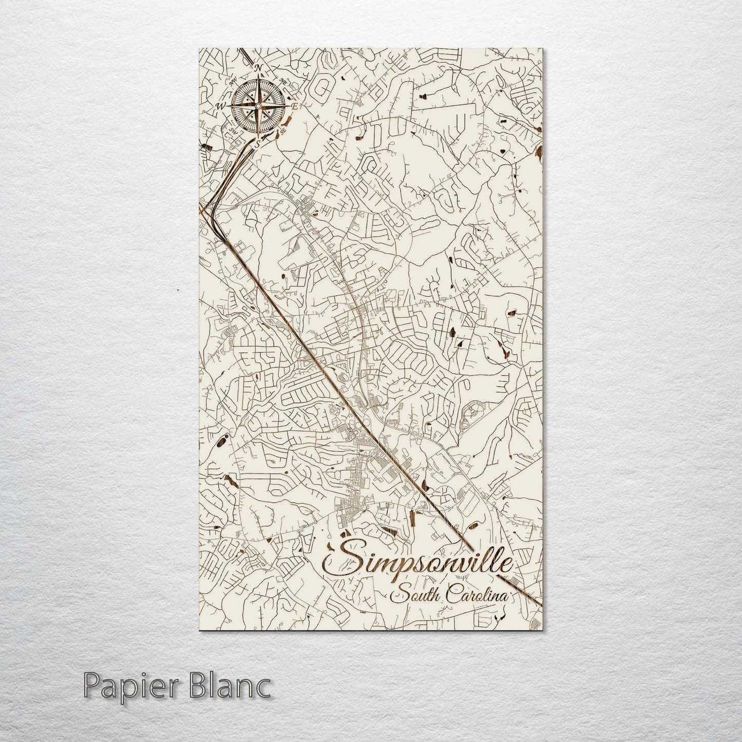 Simpsonville, South Carolina Street Map