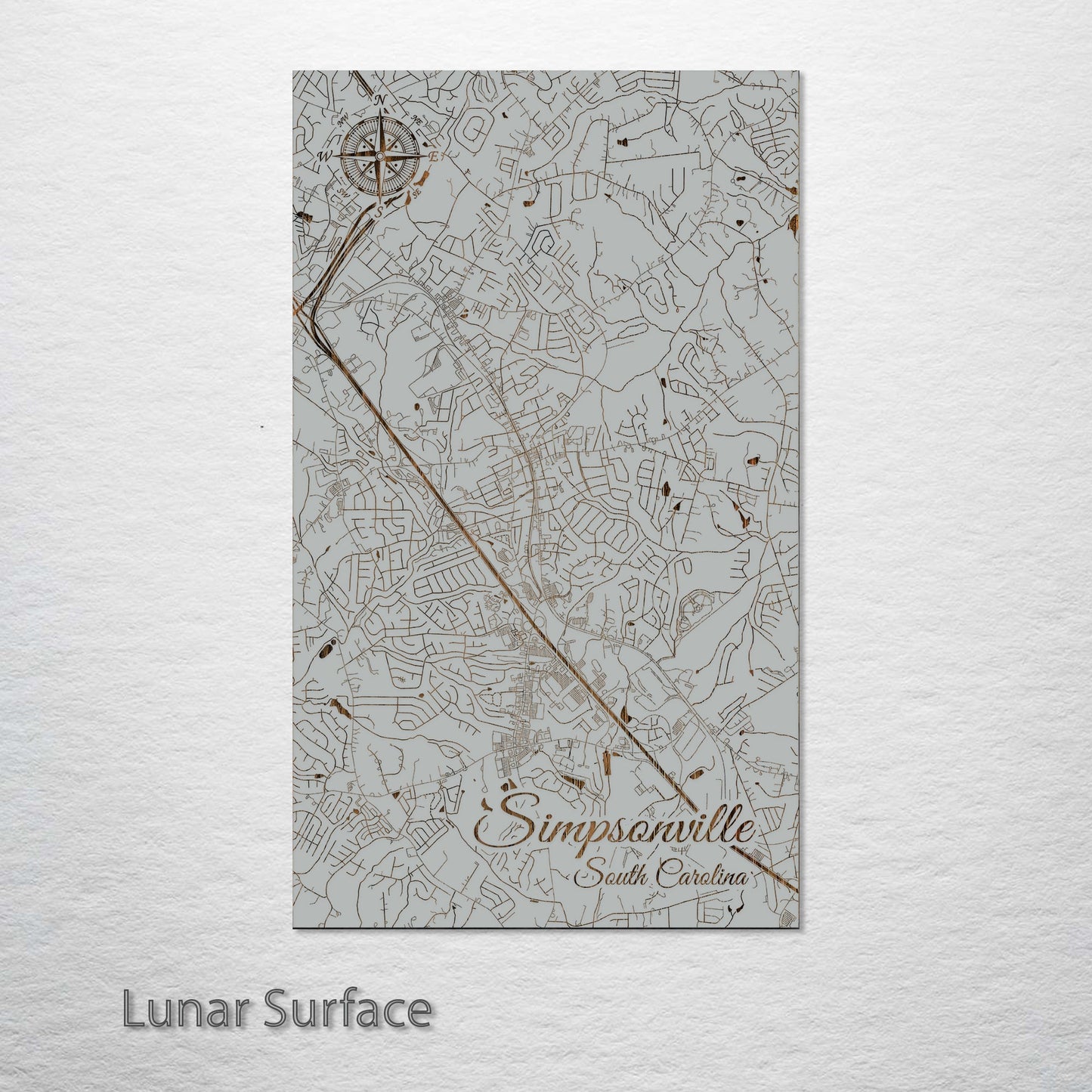 Simpsonville, South Carolina Street Map