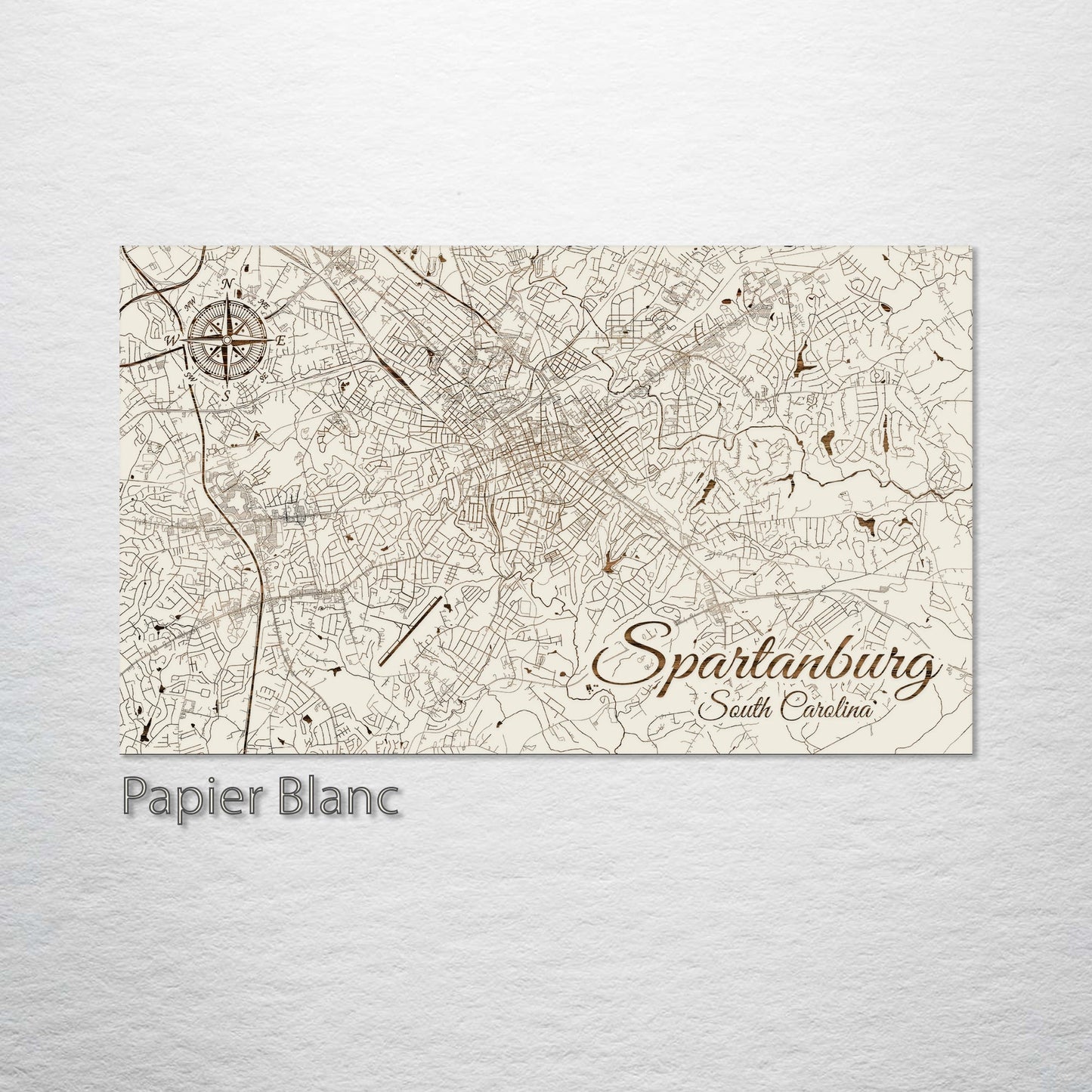 Spartanburg, South Carolina Street Map