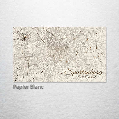 Spartanburg, South Carolina Street Map