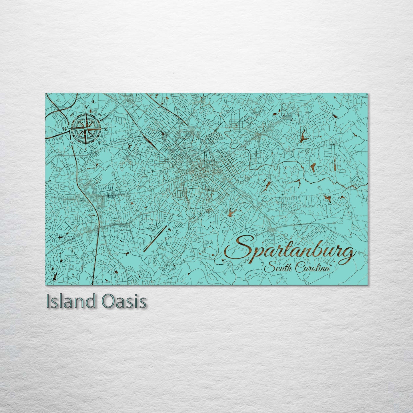 Spartanburg, South Carolina Street Map