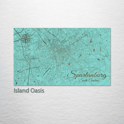 Spartanburg, South Carolina Street Map