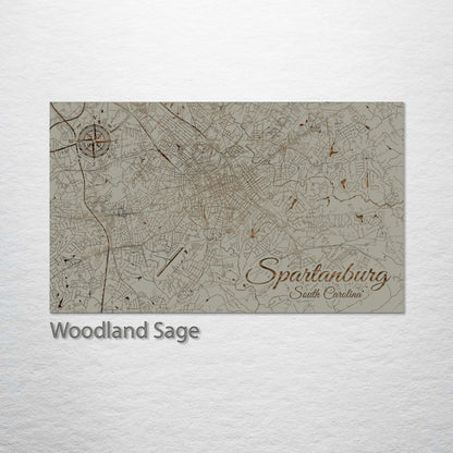 Spartanburg, South Carolina Street Map