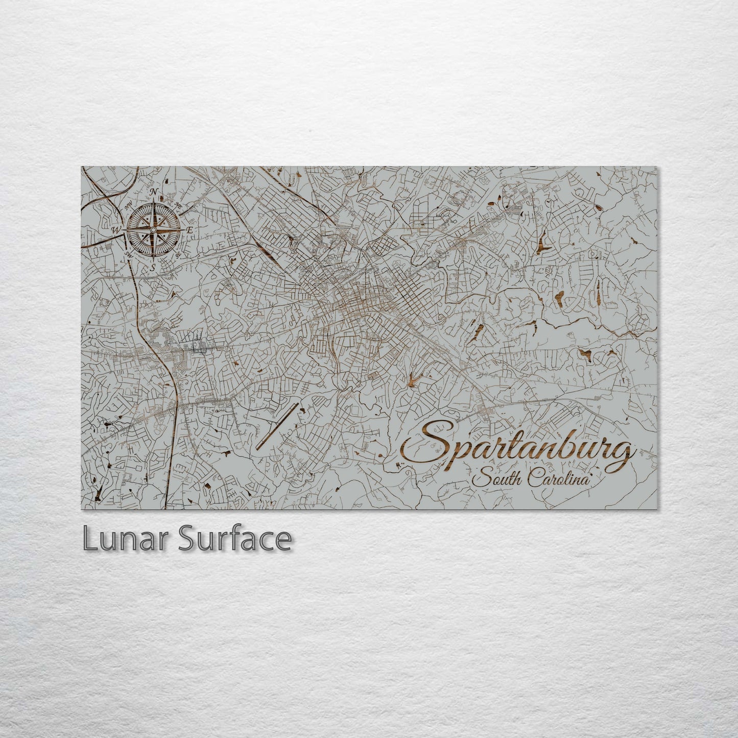 Spartanburg, South Carolina Street Map