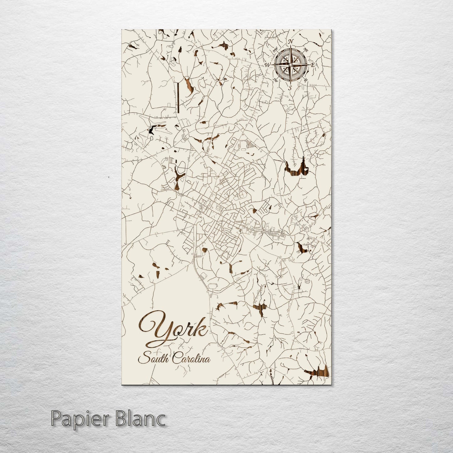 York, South Carolina Street Map