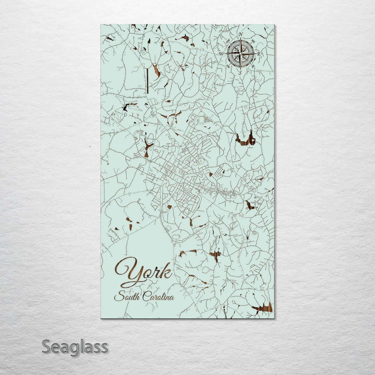 York, South Carolina Street Map