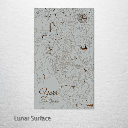 York, South Carolina Street Map