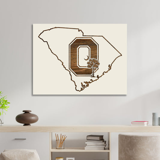 South Carolina "Block O" Abstract