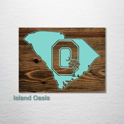 South Carolina "Block O" Abstract (inverted)