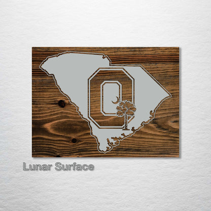 South Carolina "Block O" Abstract (inverted)