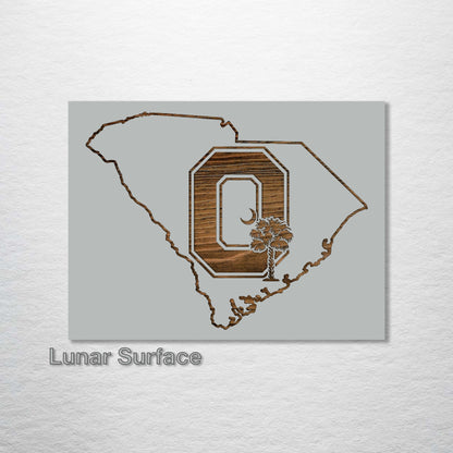 South Carolina "Block O" Abstract