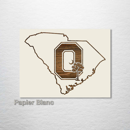 South Carolina "Block O" Abstract