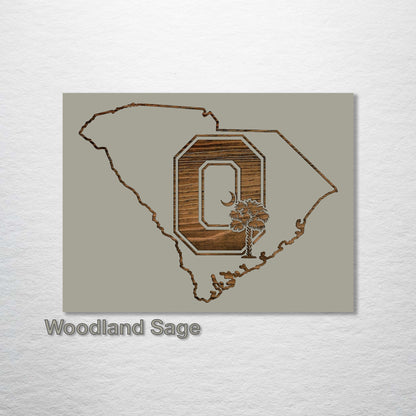 South Carolina "Block O" Abstract