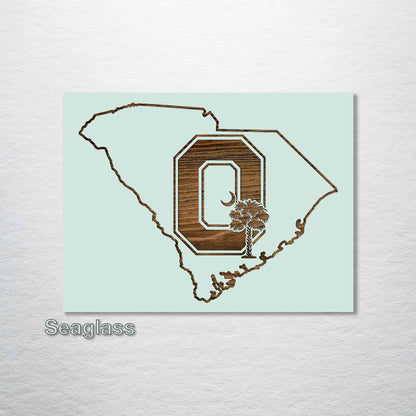 South Carolina "Block O" Abstract