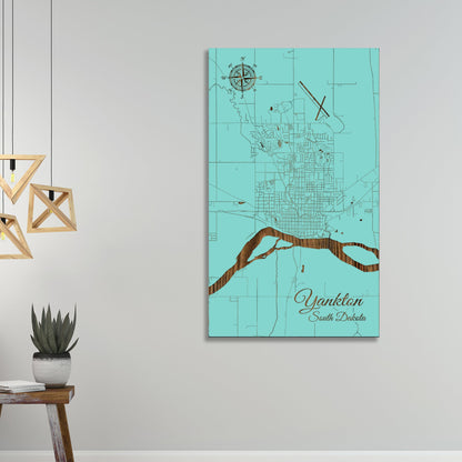 Yankton, South Dakota Street Map