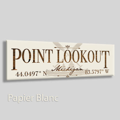 Point Lookout, Michigan Canoe