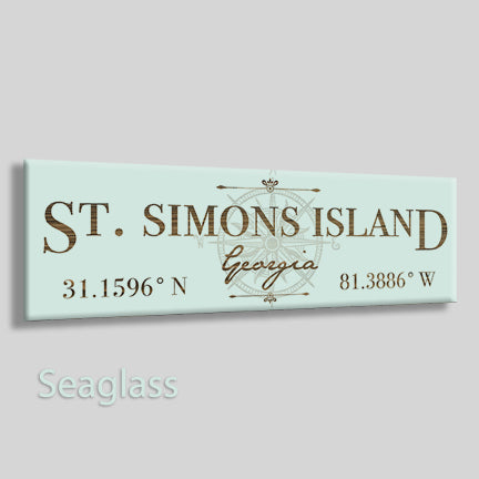St Simons, Georgia Compass