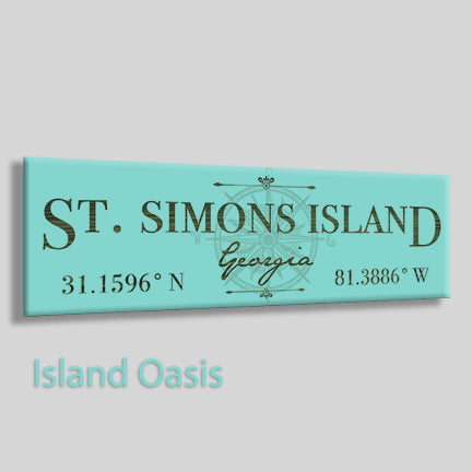 St Simons, Georgia Compass