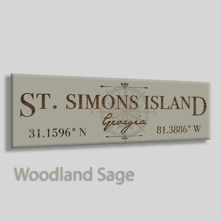 St Simons, Georgia Compass