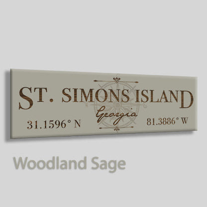 St Simons, Georgia Compass