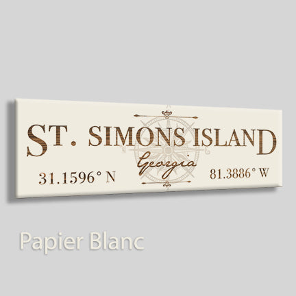 St Simons, Georgia Compass