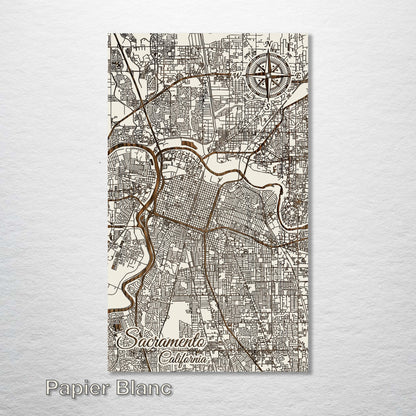 Sacramento, California Street Map