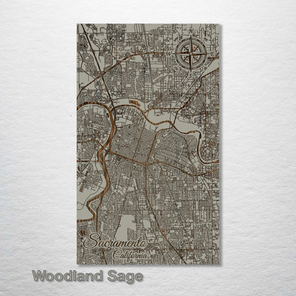 Sacramento, California Street Map