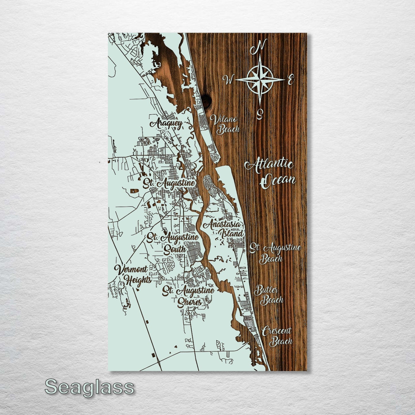 Saint Augustine, Florida Whimsical Map
