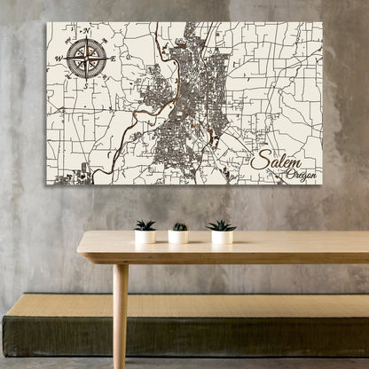 Salem, Oregon Street Map