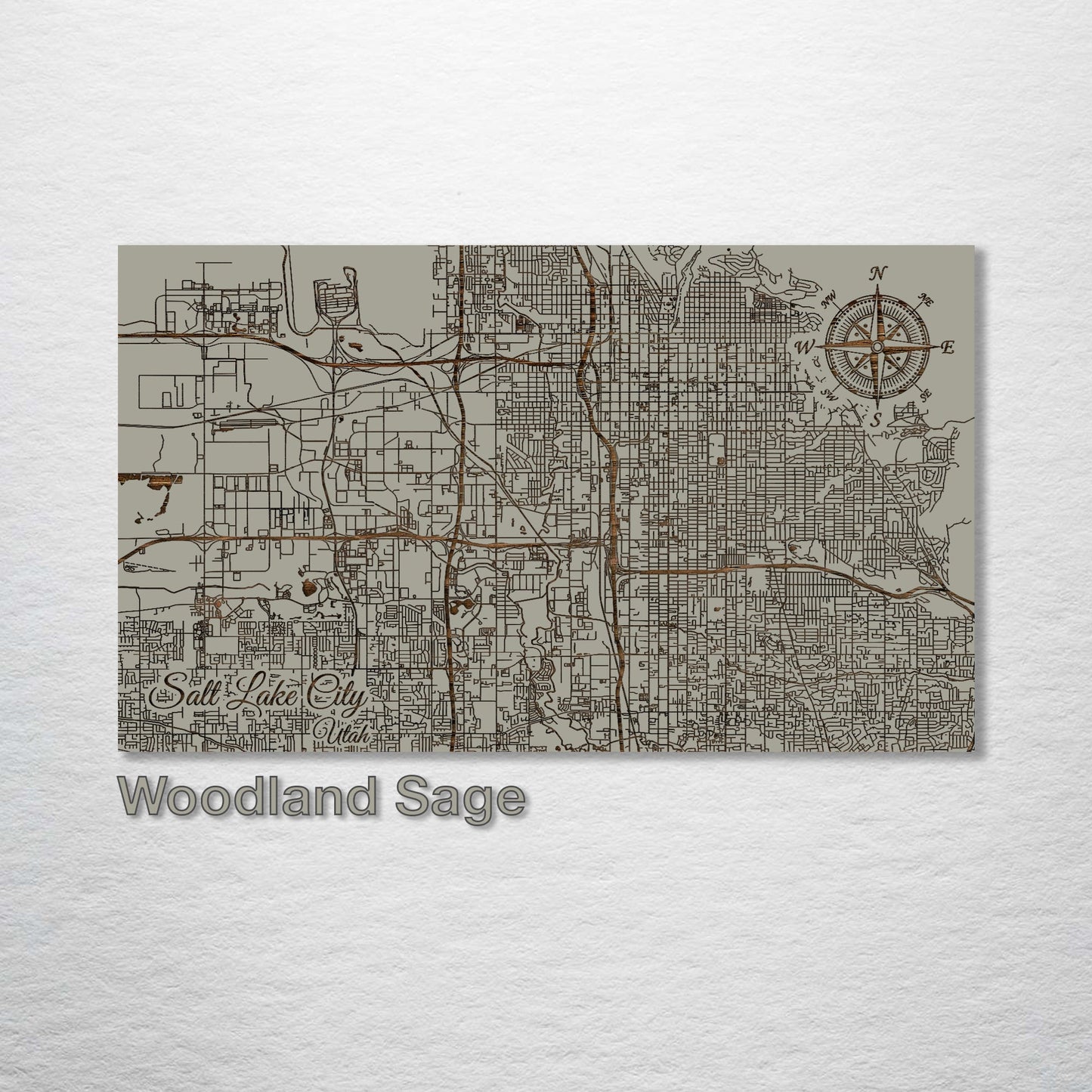 Salt Lake City, Utah Street Map