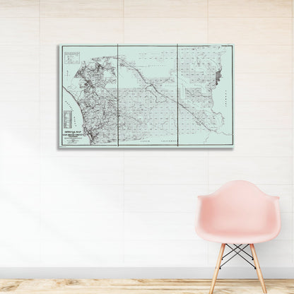 San Diego County Map 1889